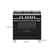 Load image into Gallery viewer, Fisher & Paykel 90cm Freestanding Dual Fuel Cooker OR90SCG4B1