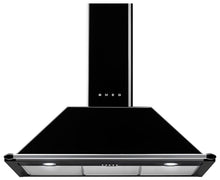 Load image into Gallery viewer, Smeg 90cm Victoria Aesthetic Black Canopy Rangehood KT90BLA