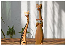 Load image into Gallery viewer, 2pcs Creative Nordic Wooden Cat Model