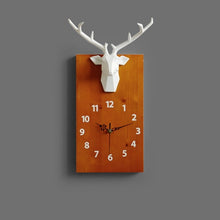 Load image into Gallery viewer, Deer Face Wall Clock Modern Design