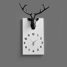 Load image into Gallery viewer, Deer Face Wall Clock Modern Design