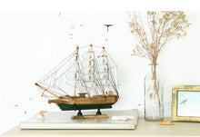 Load image into Gallery viewer, Vintage Mediterranean Wooden Sailing Boat