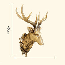 Load image into Gallery viewer, 3D Deer Head Metal Statue