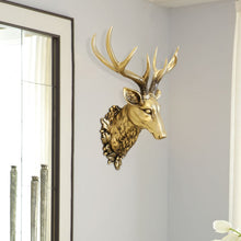 Load image into Gallery viewer, 3D Deer Head Metal Statue