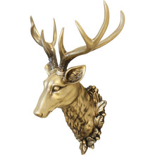Load image into Gallery viewer, 3D Deer Head Metal Statue