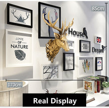 Load image into Gallery viewer, 3D Deer Head Metal Statue