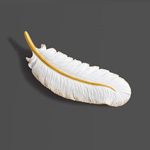 Load image into Gallery viewer, Feather Wall Clock Silent Modern Design