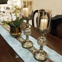 Load image into Gallery viewer, Metal Candle Holder Luxury Glass