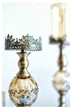 Load image into Gallery viewer, Metal Candle Holder Luxury Glass