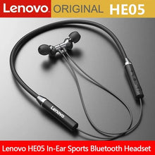 Load image into Gallery viewer, Lenovo Bluetooth Earphones HE05 Wireless Earbuds Magnetic Neckband