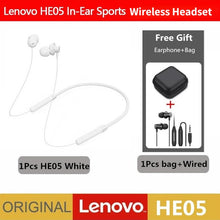 Load image into Gallery viewer, Lenovo Bluetooth Earphones HE05 Wireless Earbuds Magnetic Neckband
