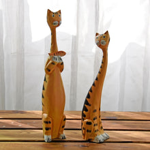 Load image into Gallery viewer, 2pcs Creative Nordic Wooden Cat Model