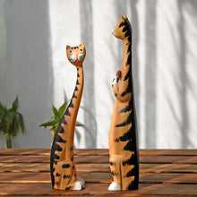 Load image into Gallery viewer, 2pcs Creative Nordic Wooden Cat Model