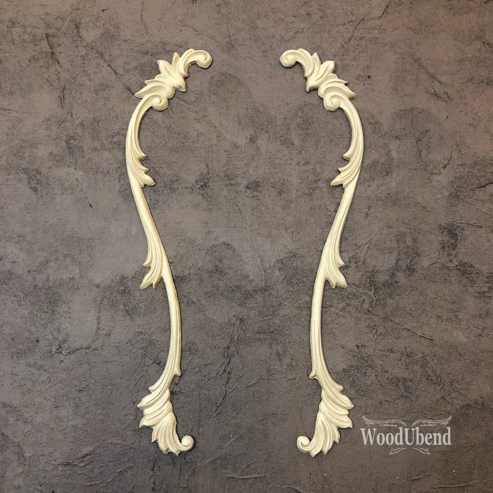 WoodUBend mouldings pack of Two Decorative Drops WUB1245 37.5x5cms