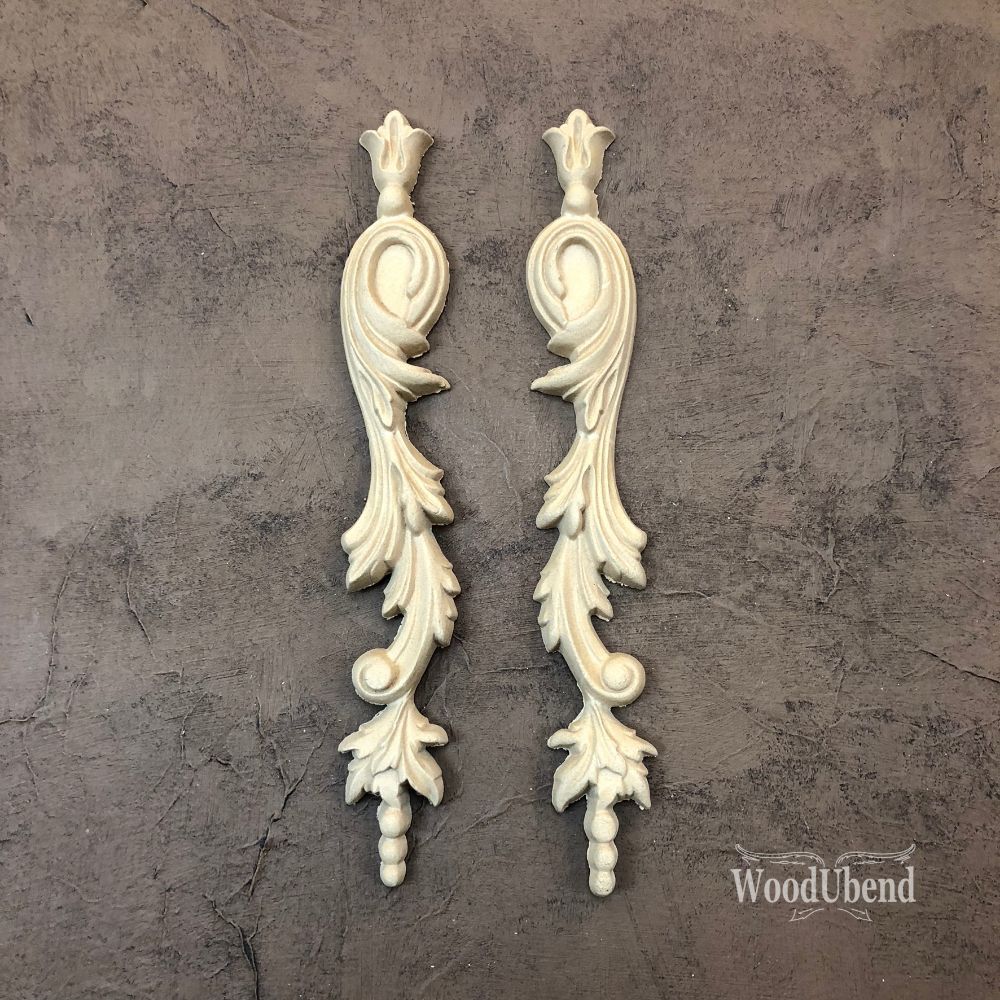 WoodUBend mouldings pack of Two Decorative Drops WUB1304 23.5x3.5cms