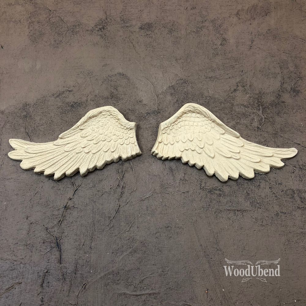 WoodUBend mouldings wings WUB1206 12x6cms