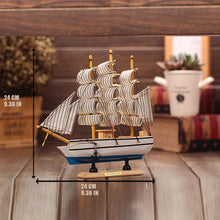 गैलरी व्यूवर में इमेज लोड करें, Wooden Ship Model Nautical Sailing Ship
