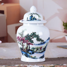 गैलरी व्यूवर में इमेज लोड करें, Ceramic  Bird And Flowers Ginger Jar
