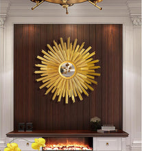 गैलरी व्यूवर में इमेज लोड करें, European Wrought Iron Sun Decorative Wall Mirror
