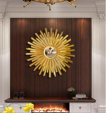 Load image into Gallery viewer, European Wrought Iron Sun Decorative Wall Mirror
