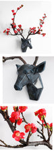Load image into Gallery viewer, 3d Deer head With Flower Antler Wall Decor
