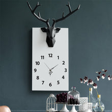 गैलरी व्यूवर में इमेज लोड करें, Deer Face Wall Clock Modern Design
