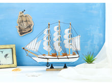 गैलरी व्यूवर में इमेज लोड करें, Vintage Mediterranean Wooden Sailing Boat
