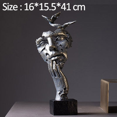 Abstract Face Sculpture Character
