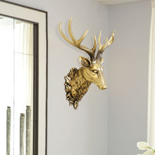 Load image into Gallery viewer, 3D Deer Head Metal Statue
