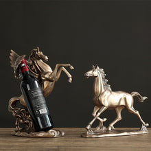 Load image into Gallery viewer, Antique Brass Horse Resin Sculpture
