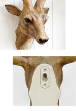 गैलरी व्यूवर में इमेज लोड करें, Deer Head Wall Decoration Mural Resin Craft
