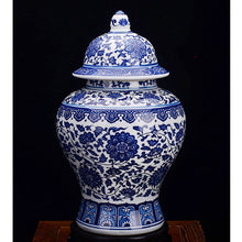 Load image into Gallery viewer, Antique Blue and White Porcelain Ginger Jars
