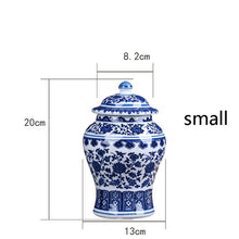 Load image into Gallery viewer, Antique Blue and White Porcelain Ginger Jars
