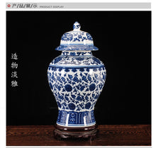 Load image into Gallery viewer, Antique Blue and White Porcelain Ginger Jars
