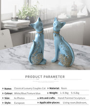 गैलरी व्यूवर में इमेज लोड करें, Figurine Decorative Resin Cat statue
