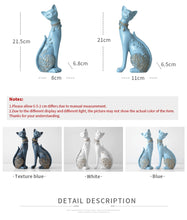 Load image into Gallery viewer, Figurine Decorative Resin Cat statue
