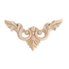 गैलरी व्यूवर में इमेज लोड करें, 4pcs 8*8cm Wood Carved Corner Onlay Furniture Home Decorations Unpainted Applique
