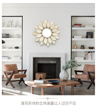 Load image into Gallery viewer, Porch Wall Three-dimensional Wrought Iron Decorative Mirror
