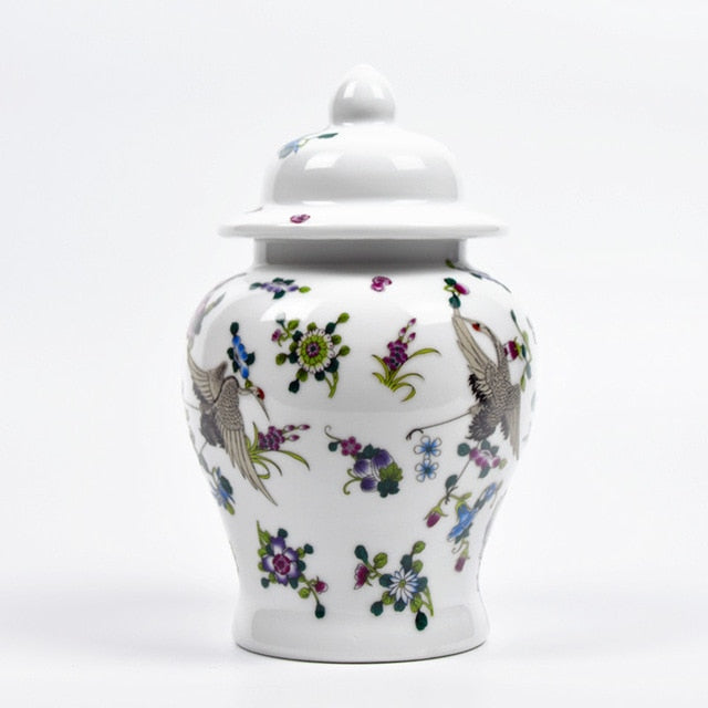 Ginger Jar Antique Luminous Ceramic General Tank Vase Noctilucine Flowers
