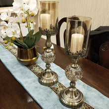 Load image into Gallery viewer, Metal Candle Holder Luxury Glass
