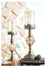 Load image into Gallery viewer, Metal Candle Holder Luxury Glass
