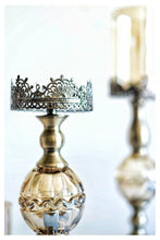 Load image into Gallery viewer, Metal Candle Holder Luxury Glass
