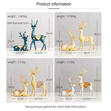 गैलरी व्यूवर में इमेज लोड करें, European Deer Ornaments Resin Animal

