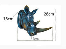 गैलरी व्यूवर में इमेज लोड करें, Rhino Head Statue Decoration
