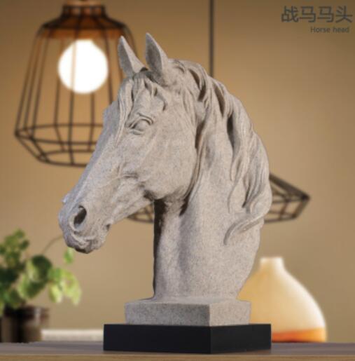 Ancient Roman Creative sandstone horse-head