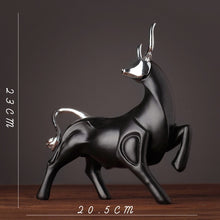Load image into Gallery viewer, Wall Street Black Bull Sculpture
