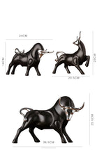 Load image into Gallery viewer, Wall Street Black Bull Sculpture
