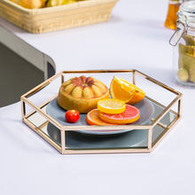 Load image into Gallery viewer, Fruit Dessert Hexagonal Mirror Tray

