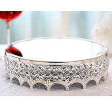 Load image into Gallery viewer, European Crystal Style  Silver Dessert Tray
