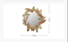 Load image into Gallery viewer, American Wrought Iron Decorative Wall Mirror
